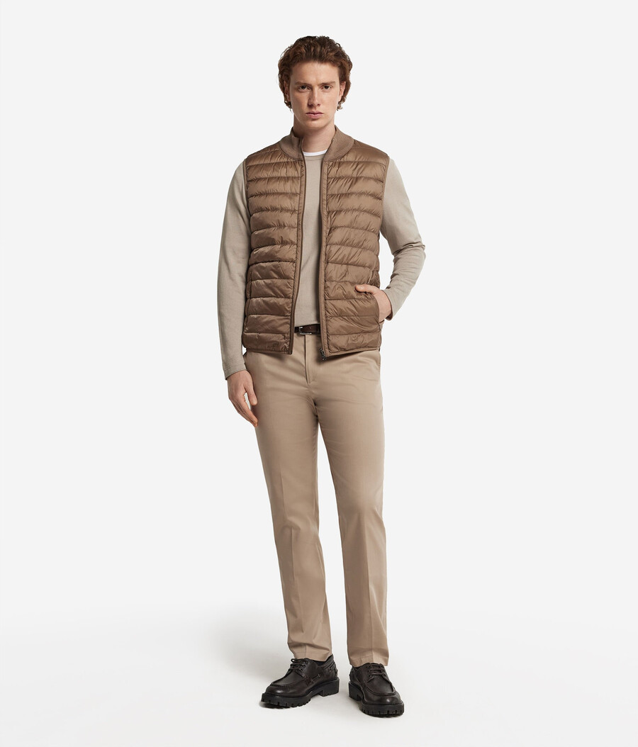 gilet reversibile in cashmere