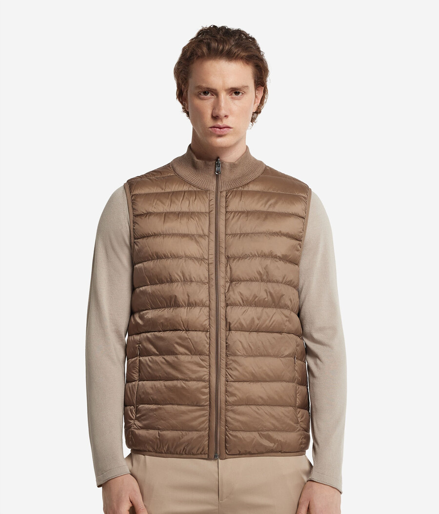 gilet reversibile in cashmere