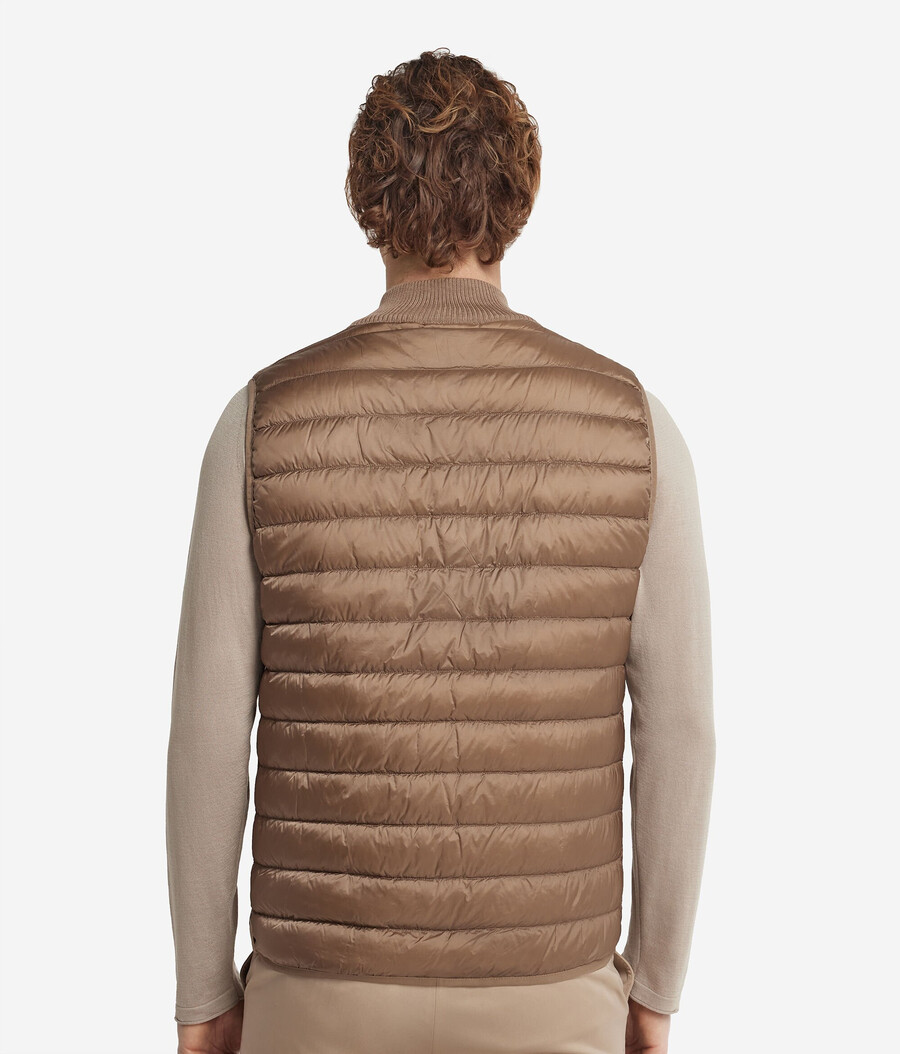 gilet reversibile in cashmere