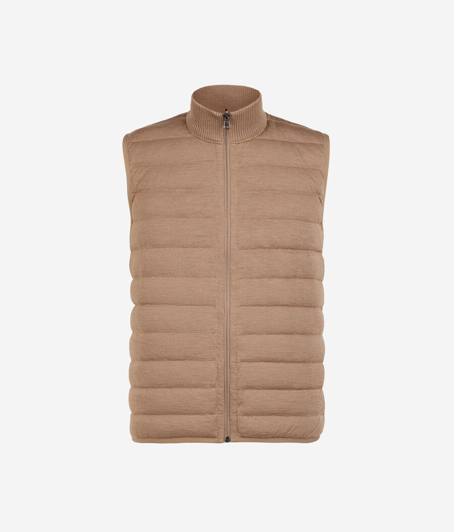 gilet reversibile in cashmere