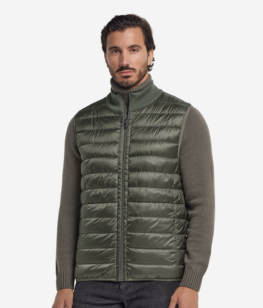 gilet reversibile in cashmere