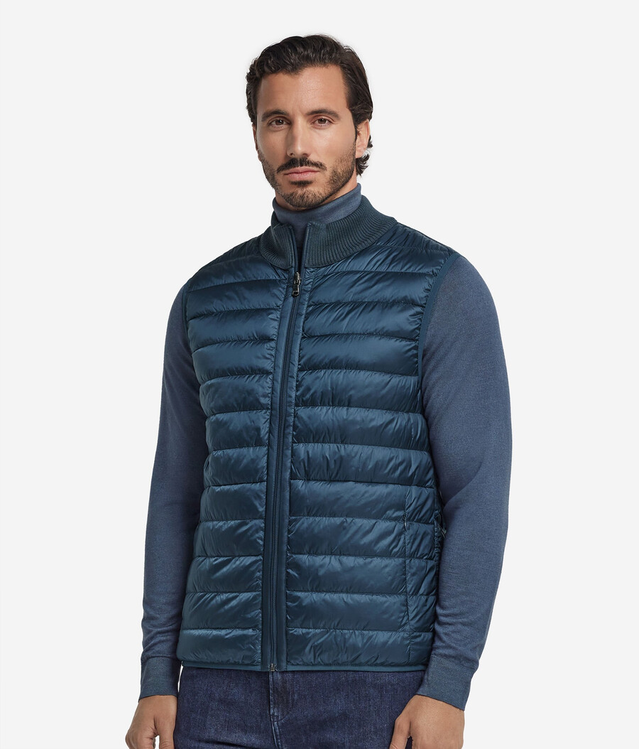 gilet reversibile in cashmere