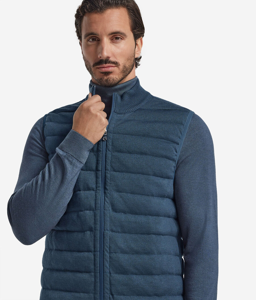 gilet reversibile in cashmere