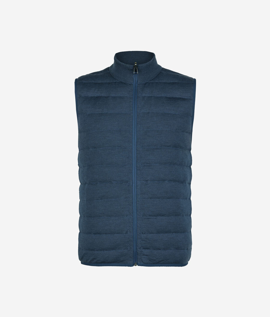 gilet reversibile in cashmere