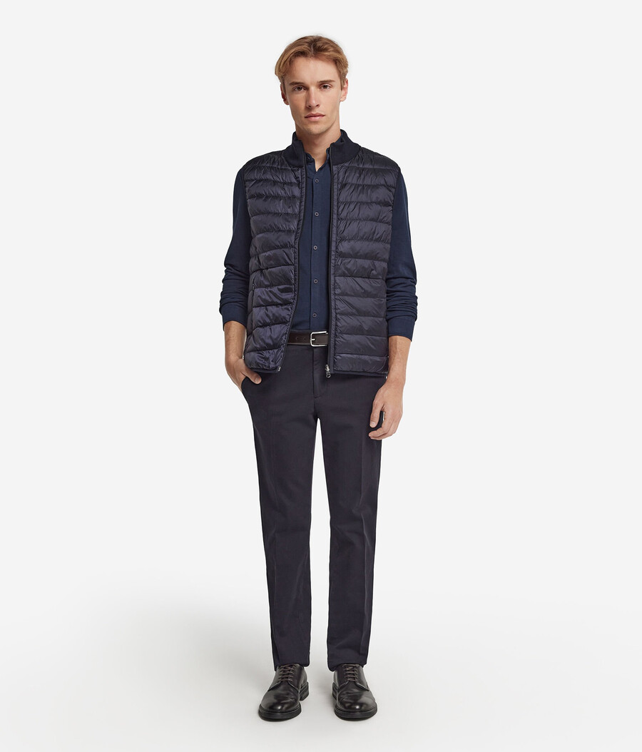 gilet reversibile in cashmere