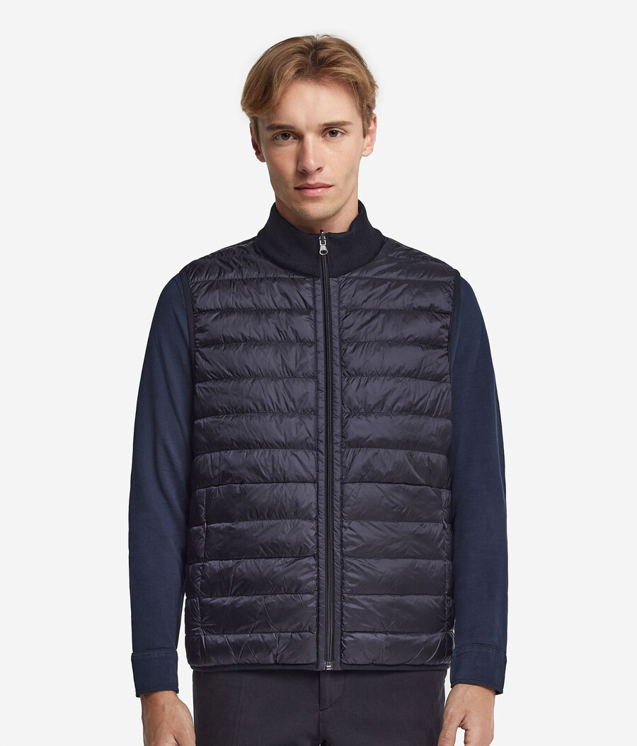 gilet reversibile in cashmere