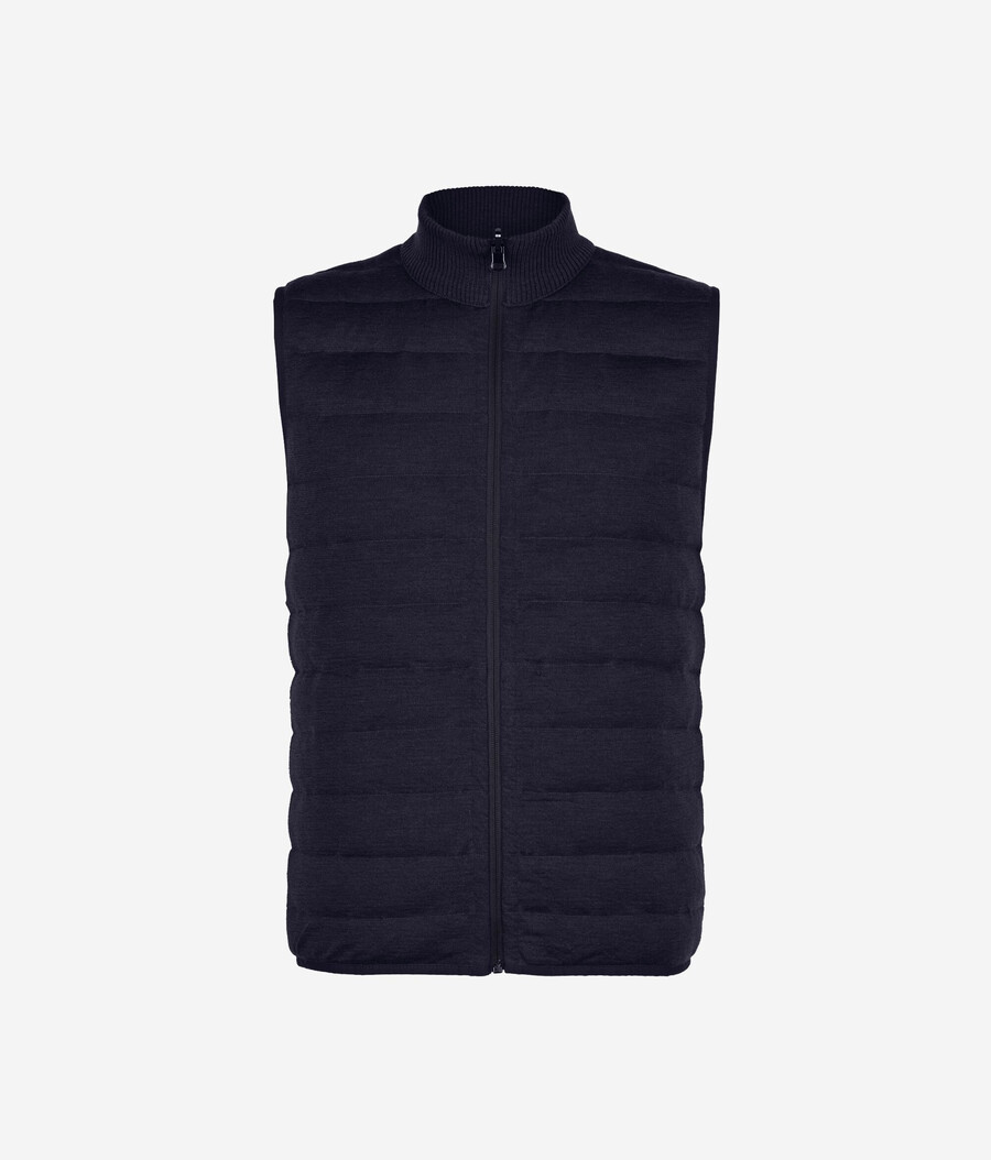 gilet reversibile in cashmere