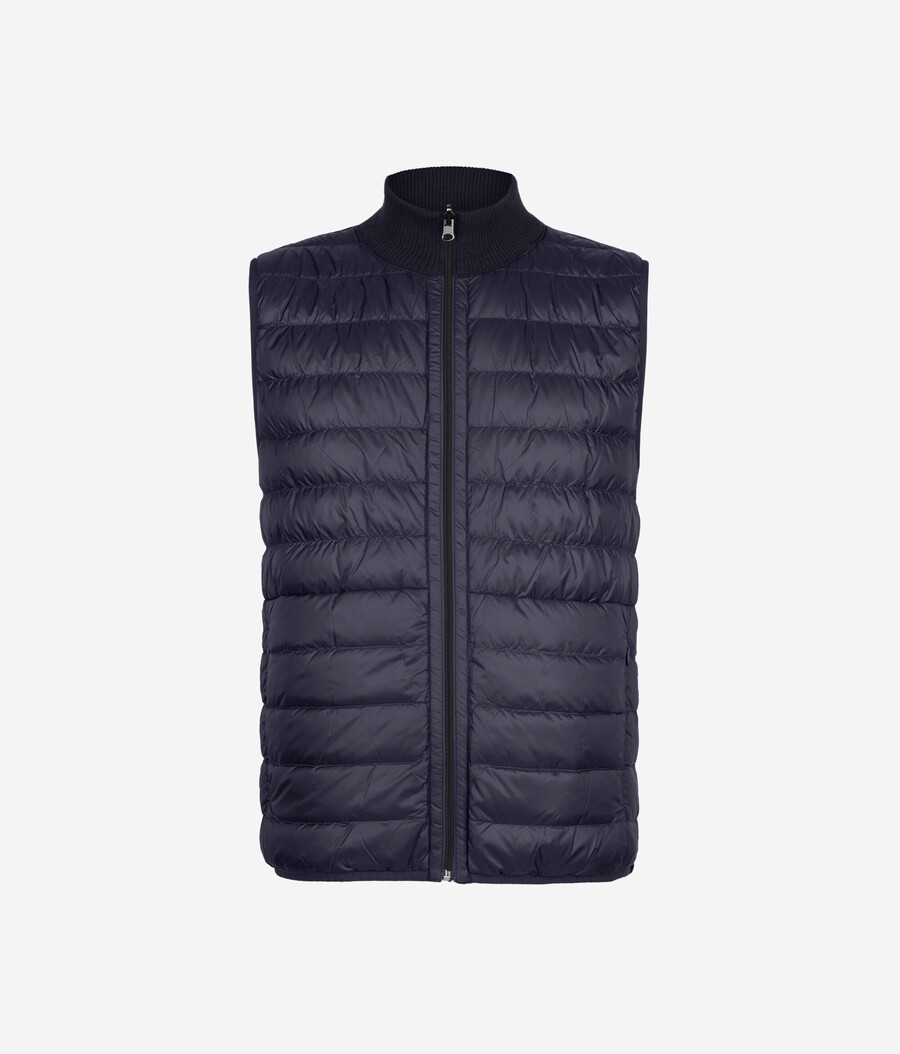 gilet reversibile in cashmere