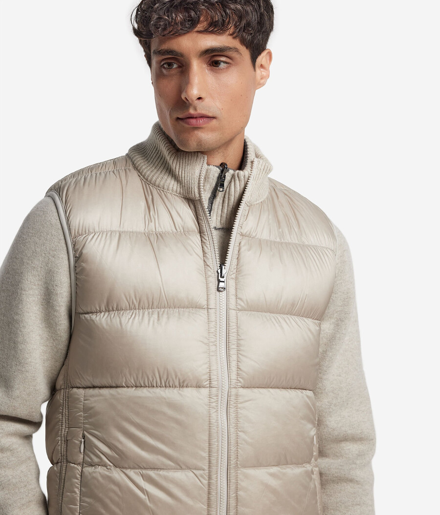 gilet reversibile in cashmere