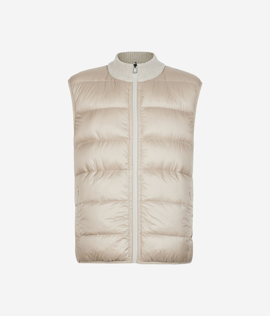 gilet reversibile in cashmere