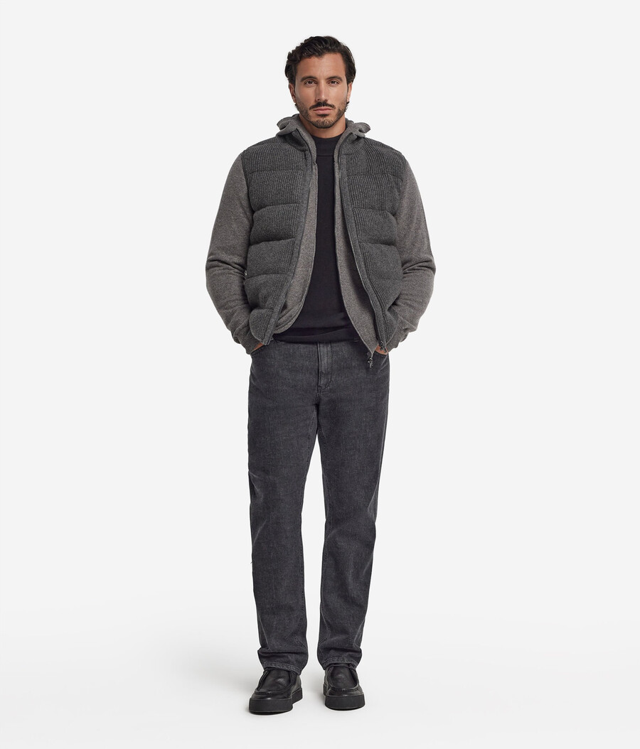 gilet reversibile in cashmere