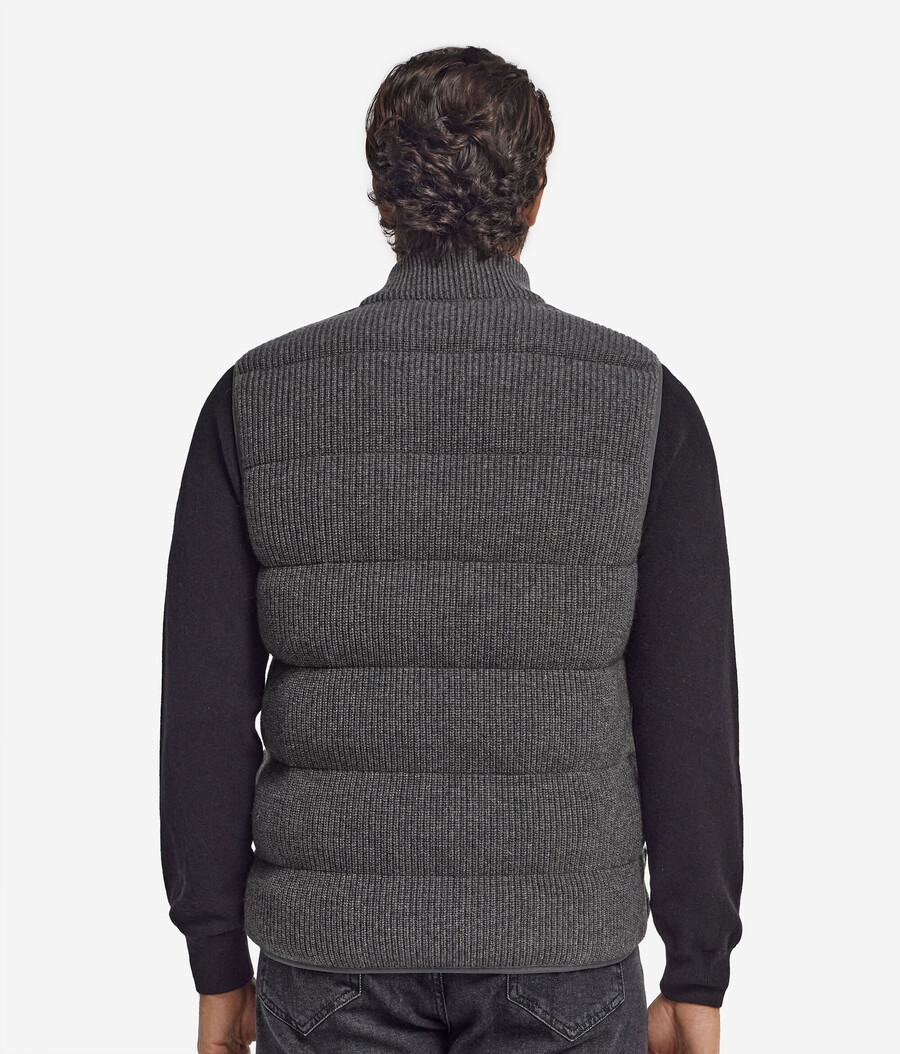 gilet reversibile in cashmere