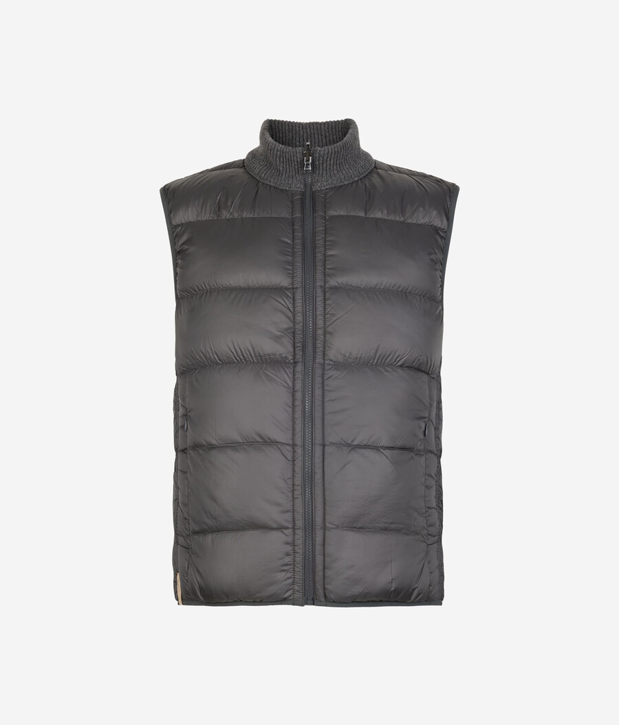 gilet reversibile in cashmere