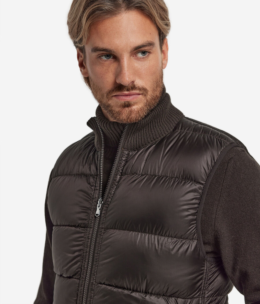 gilet reversibile in cashmere