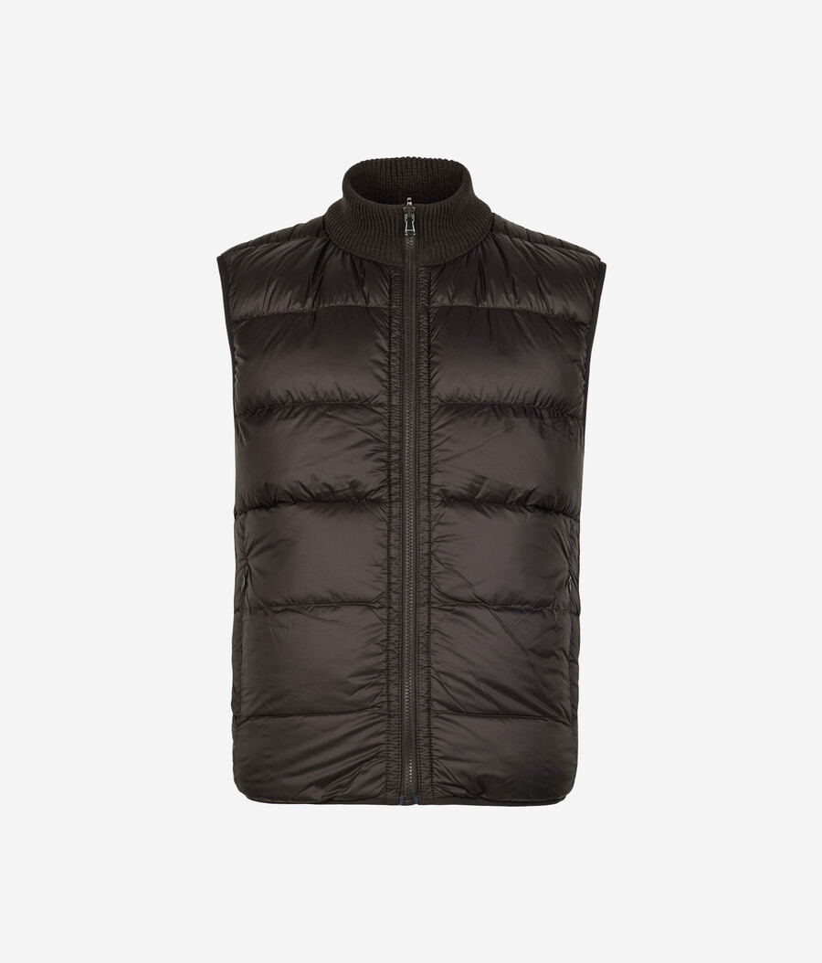 gilet reversibile in cashmere