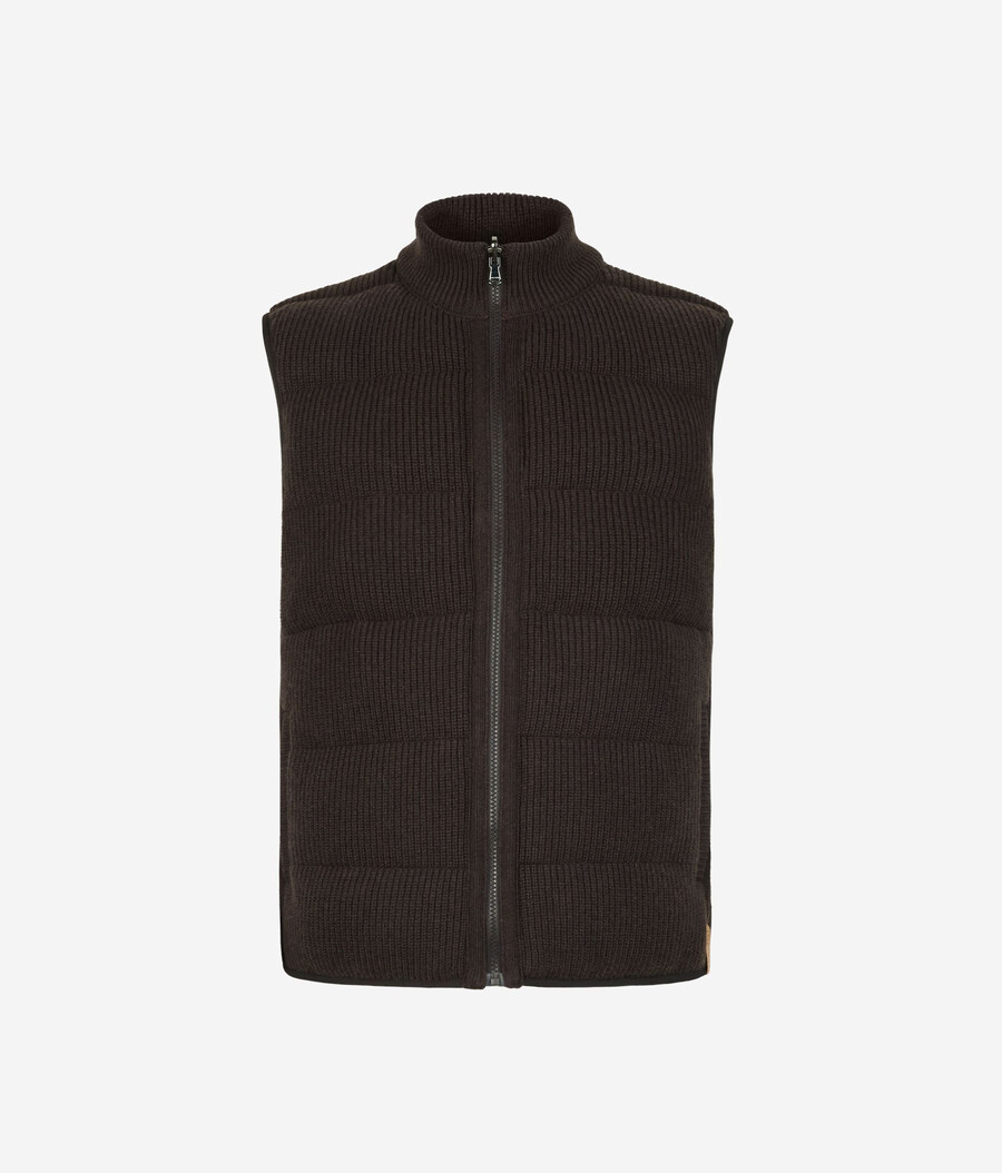 gilet reversibile in cashmere