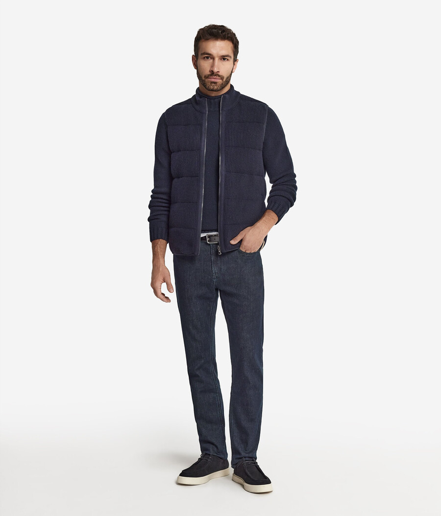 gilet reversibile in cashmere