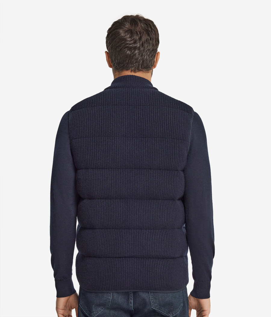 gilet reversibile in cashmere