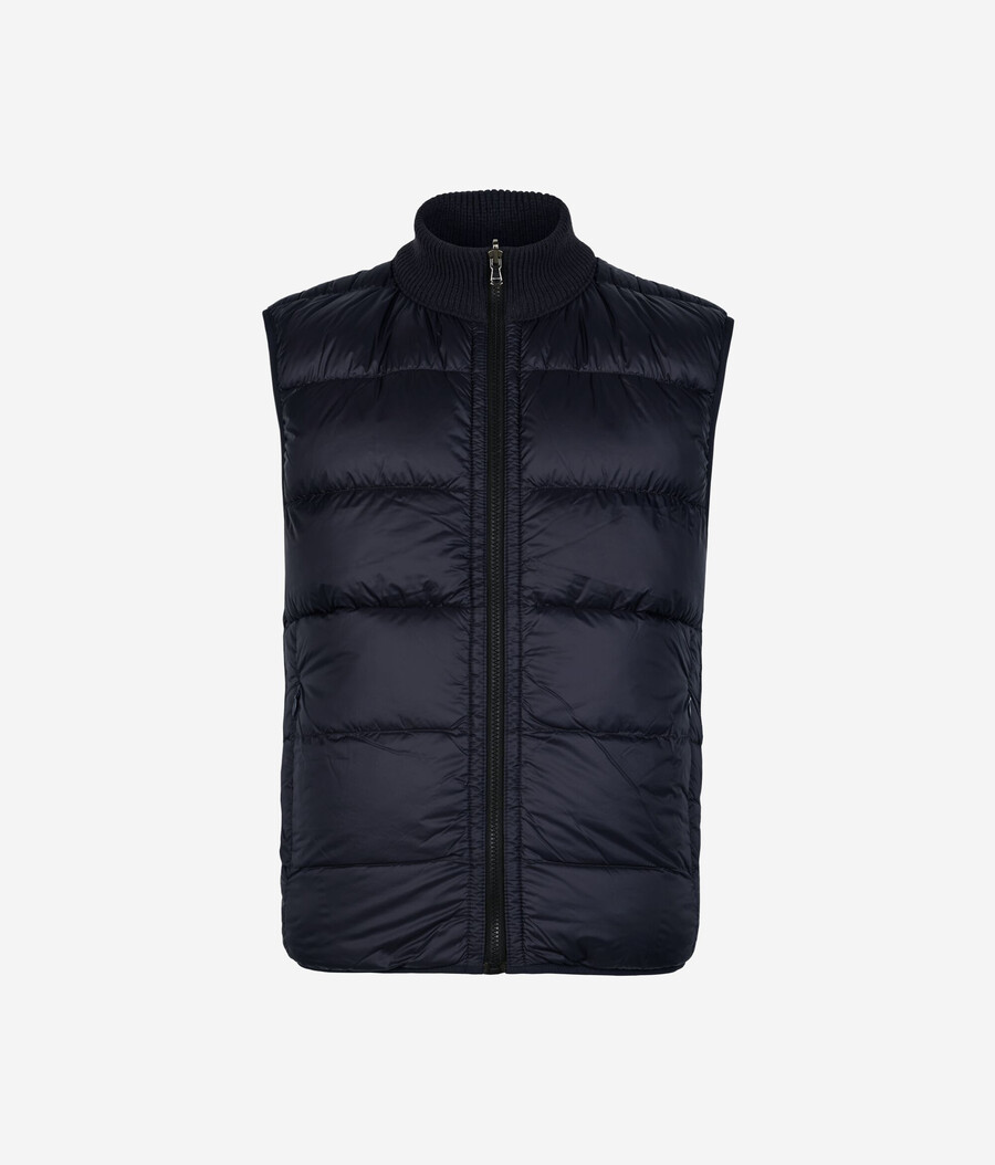 gilet reversibile in cashmere