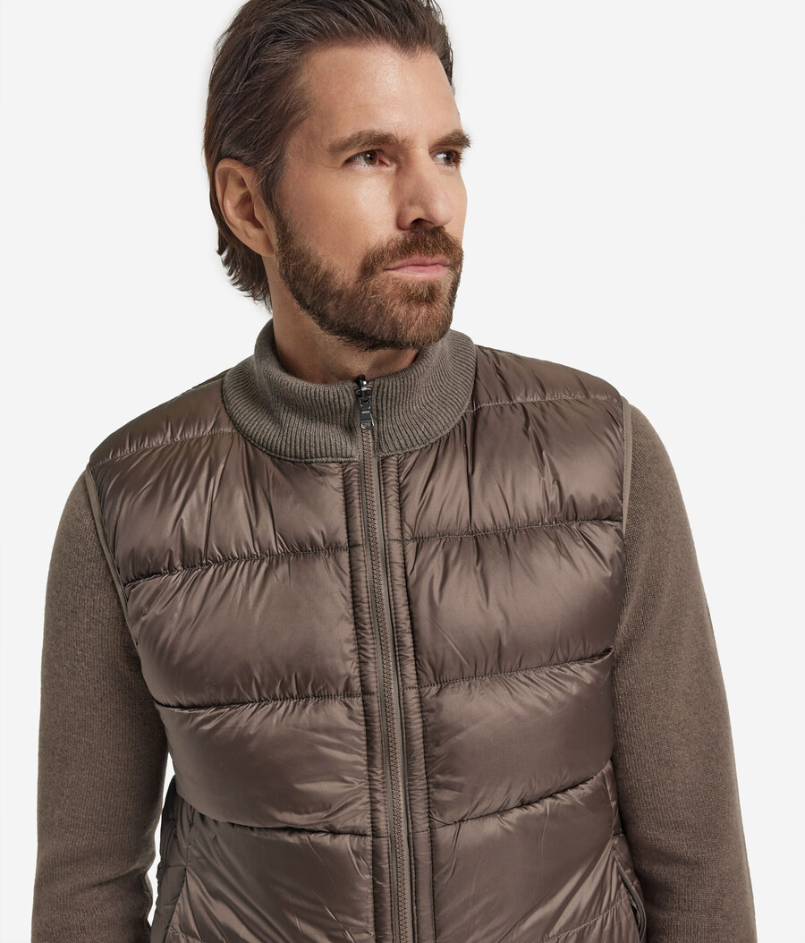 gilet reversibile in cashmere ultra morbido lavorato a maglia