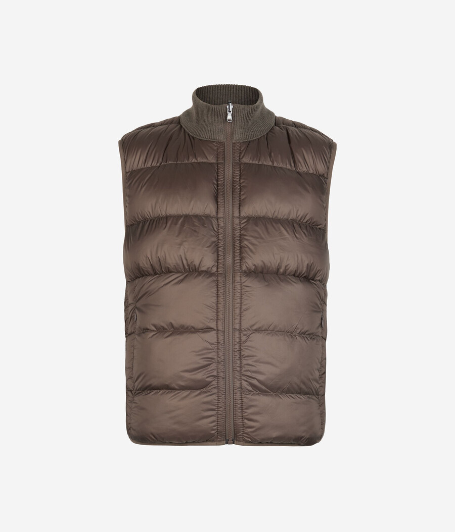 gilet reversibile in cashmere ultra morbido lavorato a maglia
