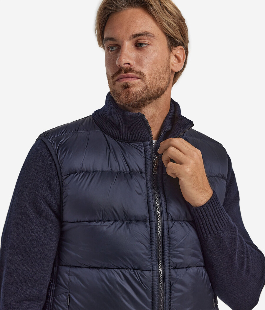 gilet reversibile in cashmere ultra morbido lavorato a maglia