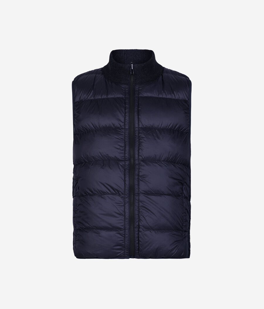 gilet reversibile in cashmere ultra morbido lavorato a maglia