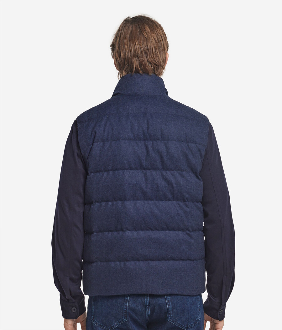 gilet in cashmere e seta