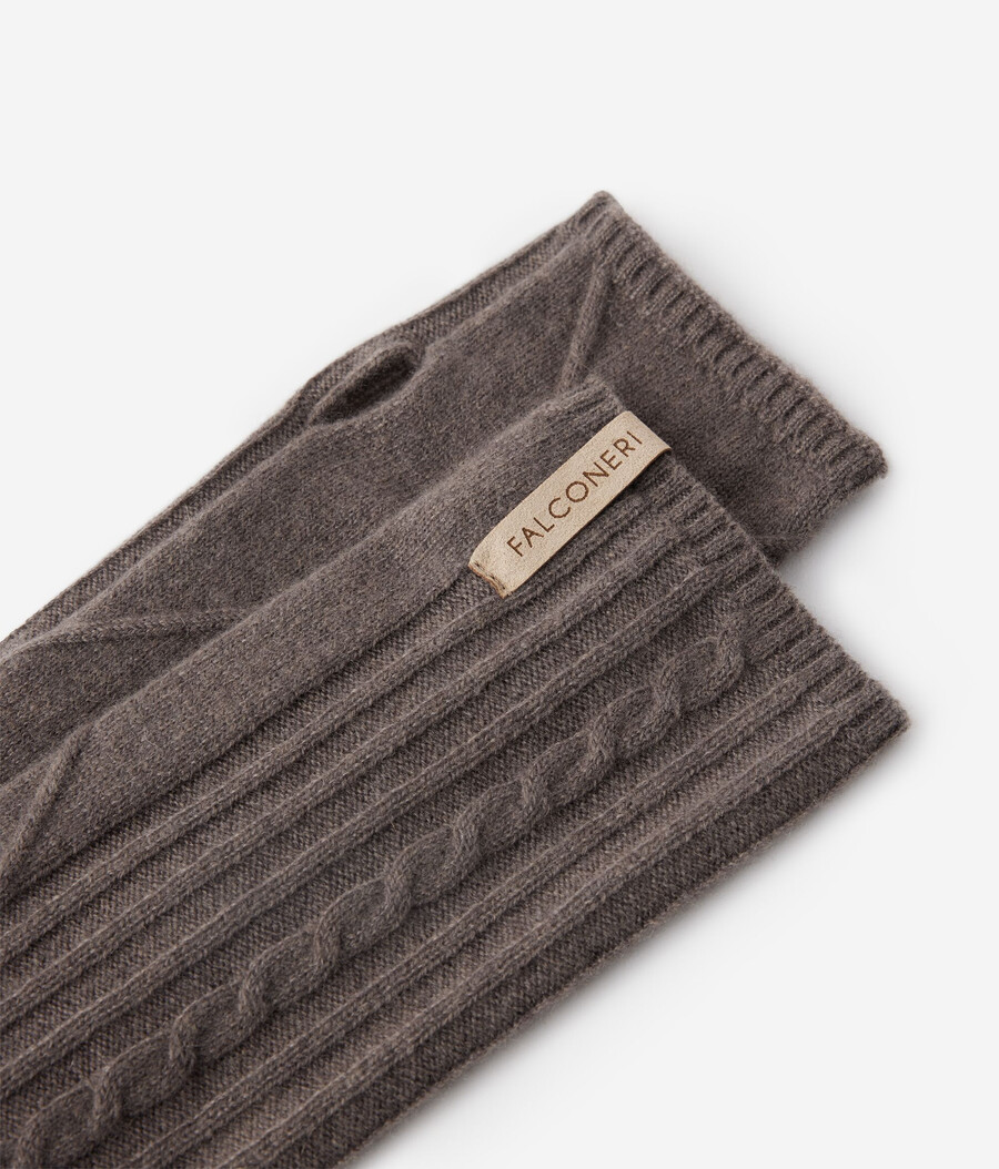scaldamuscoli in cashmere con punti misti