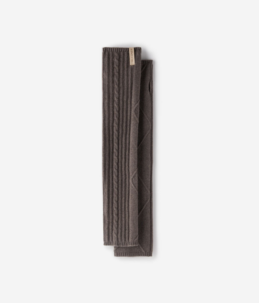 scaldamuscoli in cashmere con punti misti