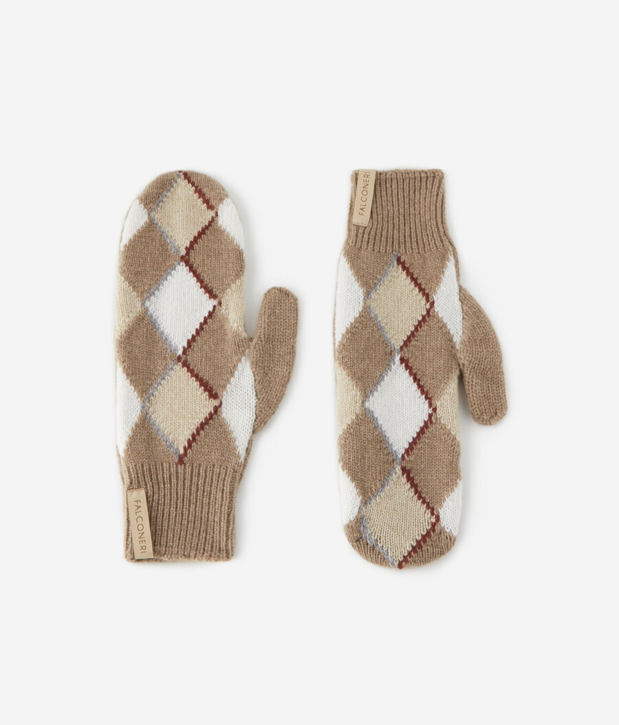 guanti in cashmere ultramorbido con diamanti