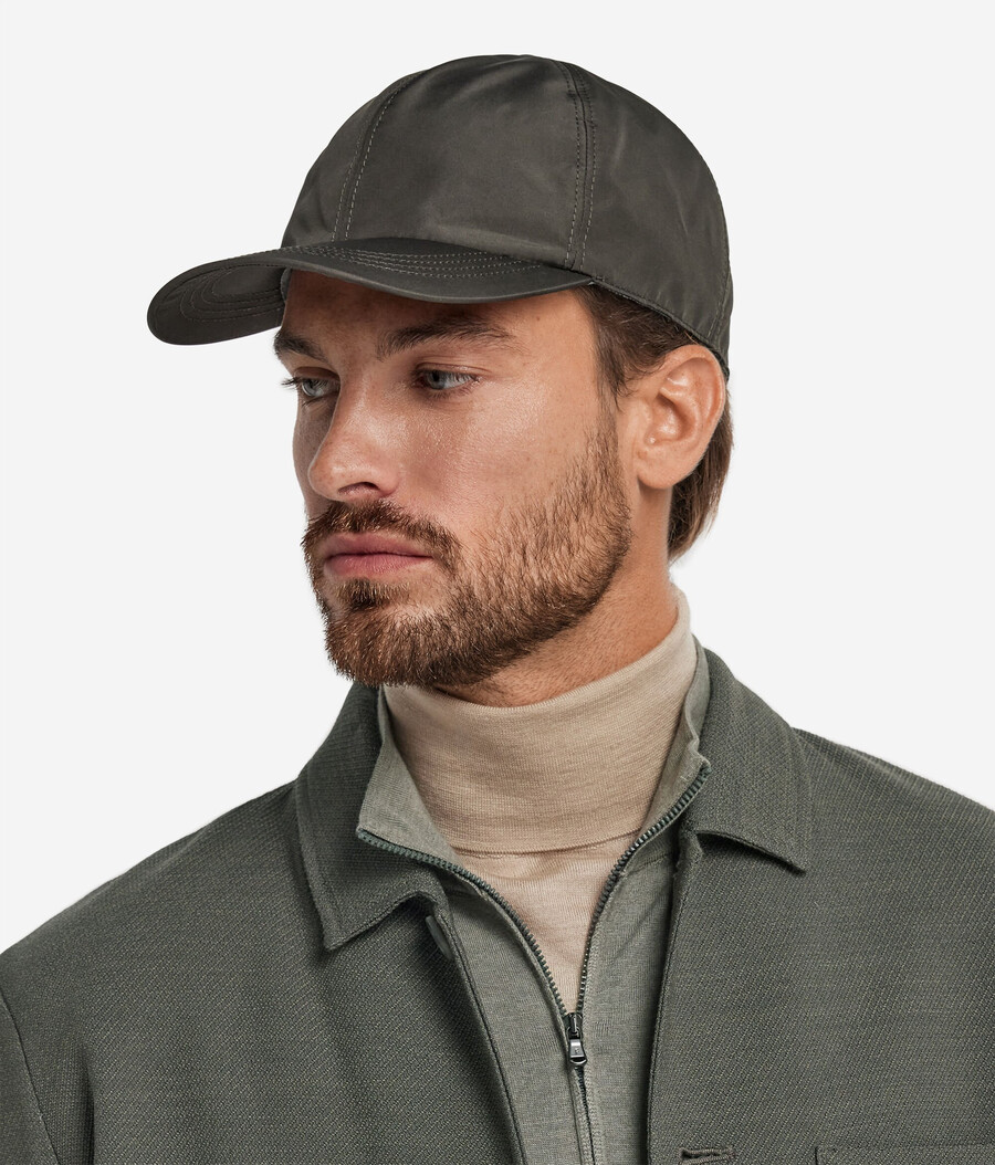 cappellino da baseball tecnico con fodera in cashmere ultrafine