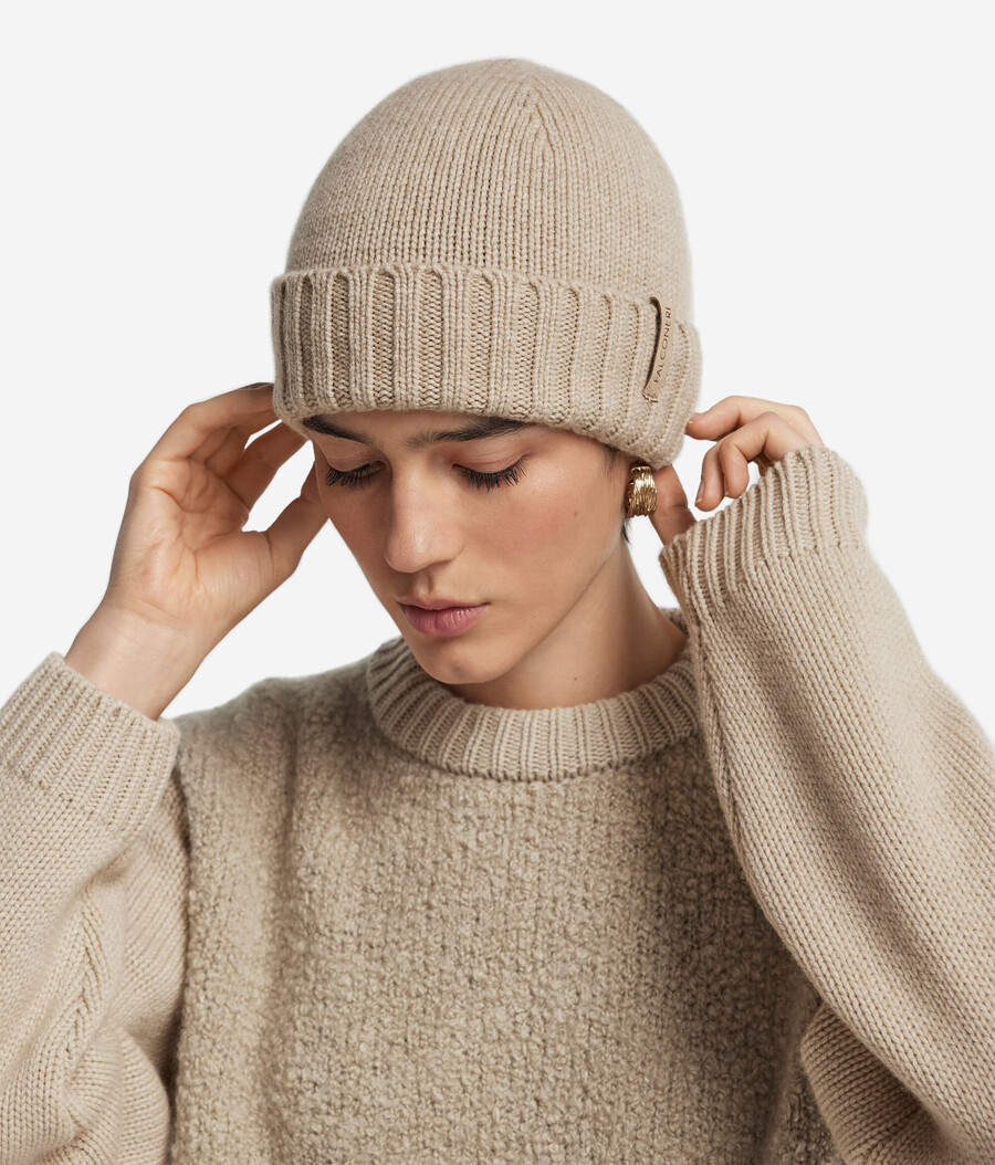 cappello in cashmere ultra morbido