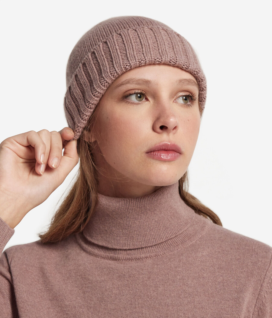 cappello in cashmere ultra morbido