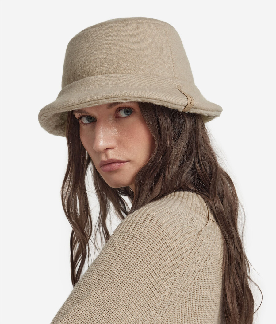 cappello reversibile in cashmere