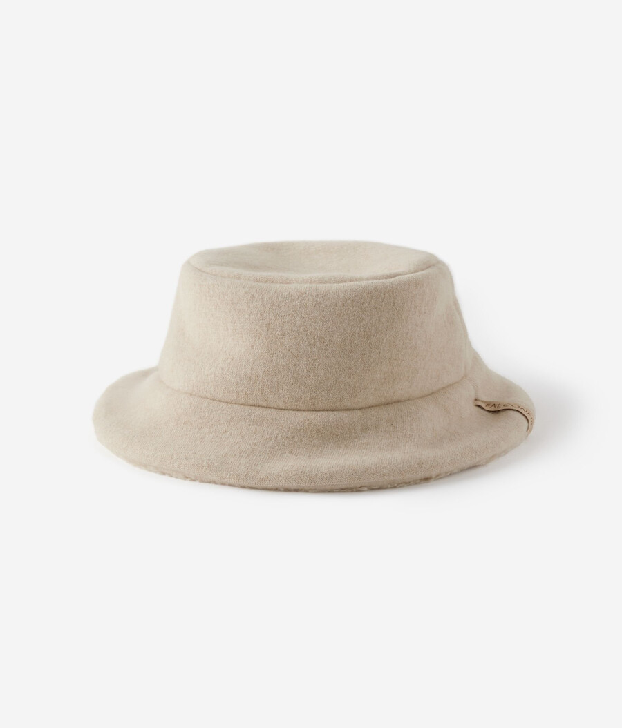 cappello reversibile in cashmere