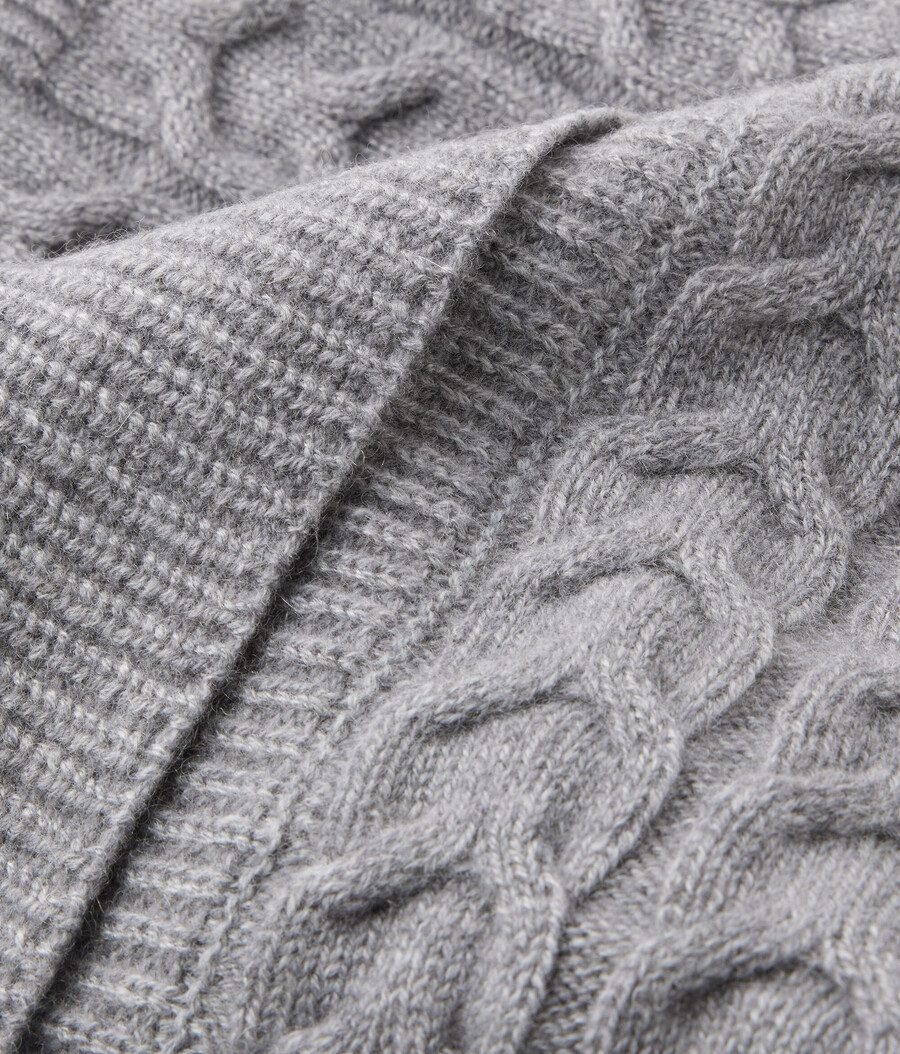 cappuccio con trama in cashmere ultra morbido