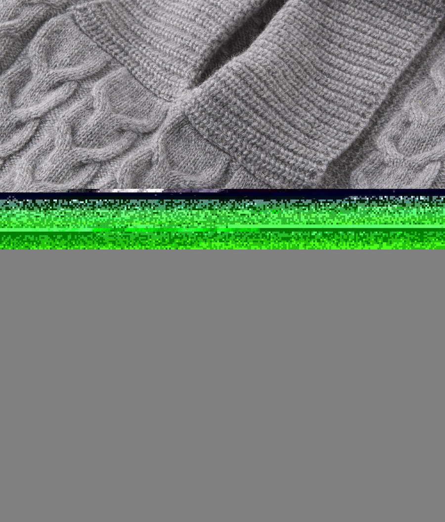 cappuccio con trama in cashmere ultra morbido