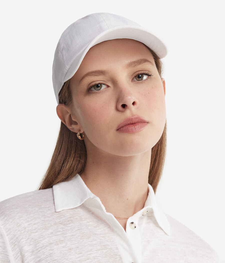 cappellino da baseball in puro lino