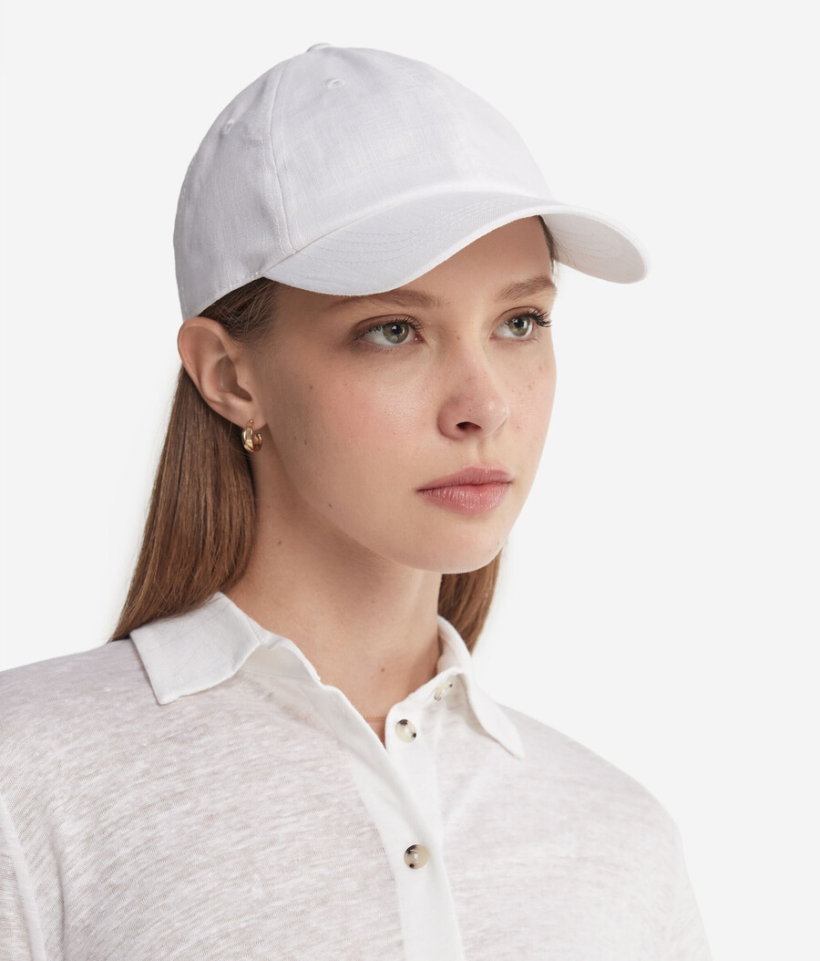 cappellino da baseball in puro lino