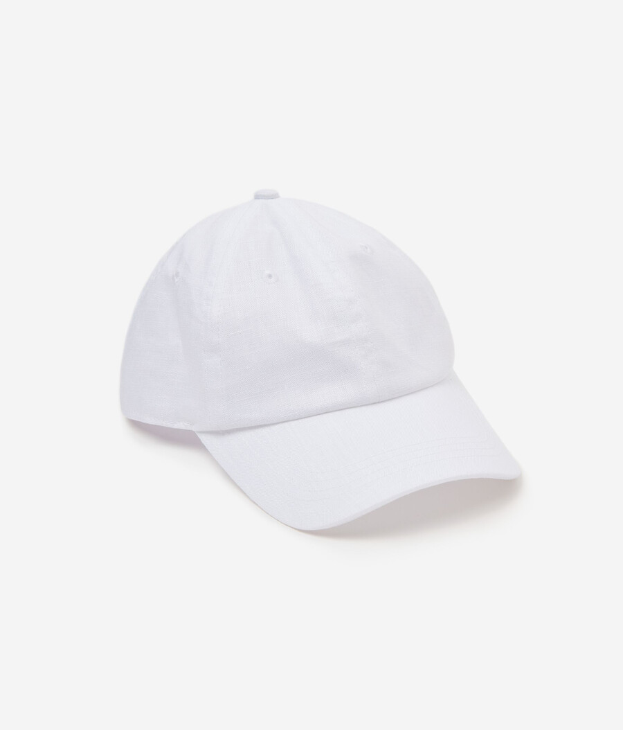 cappellino da baseball in puro lino