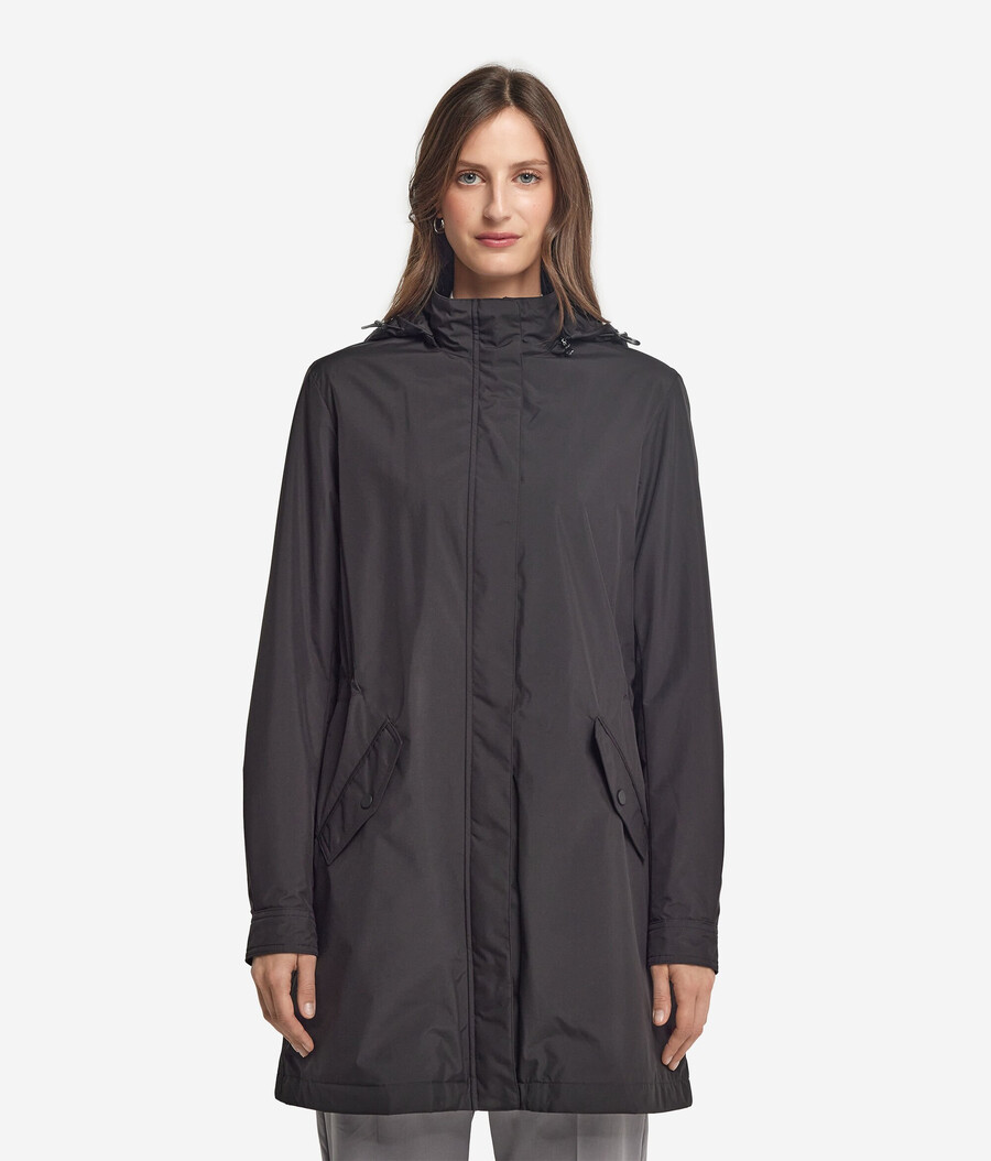 giacca tecnica lunga con coulisse