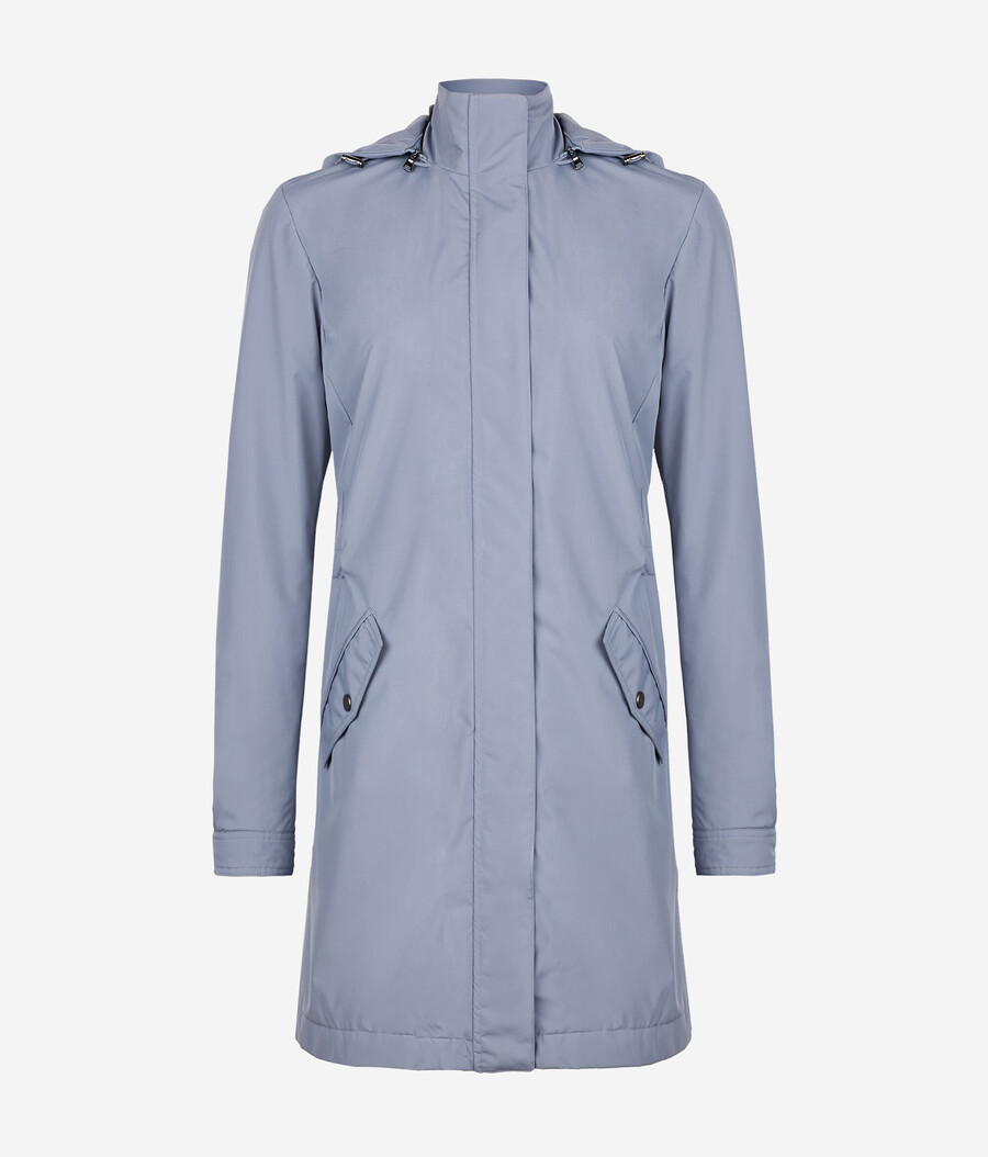 giacca tecnica lunga con coulisse