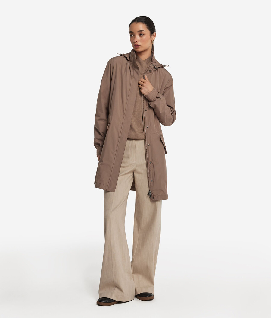 giacca tecnica lunga con coulisse
