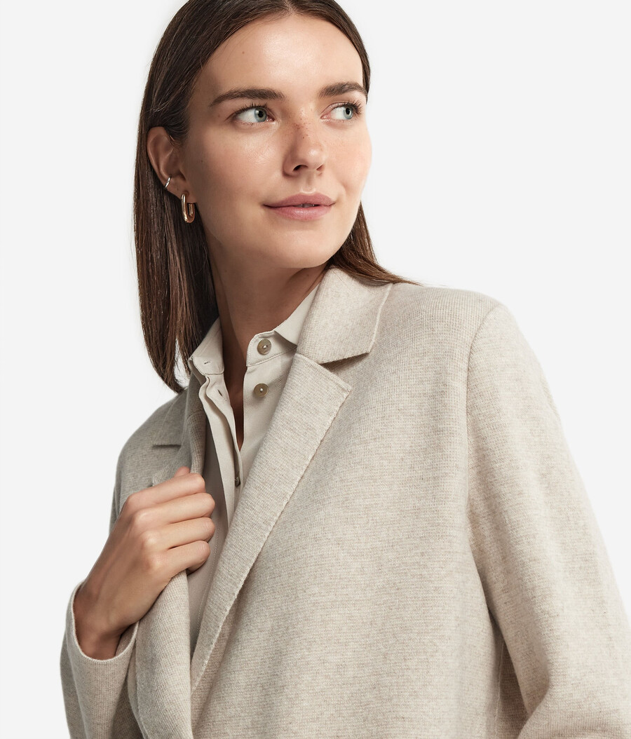 giacca doppiopetto in cashmere ultra morbido