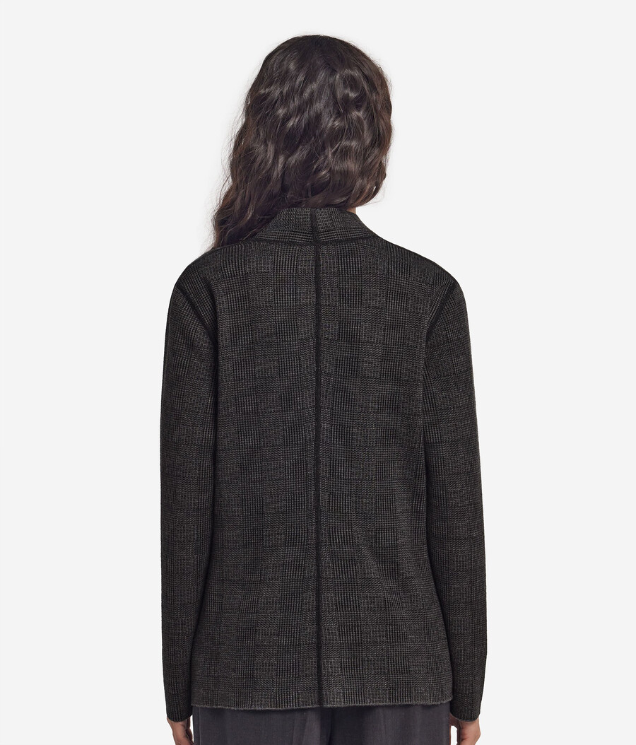 giacca reversibile in cashmere e cotone ultrafine