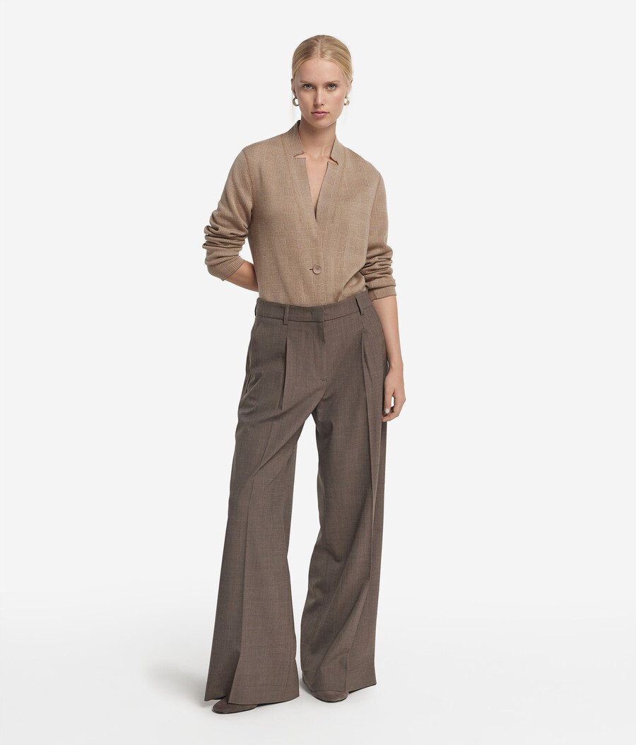 giacca reversibile in cashmere e cotone ultrafine