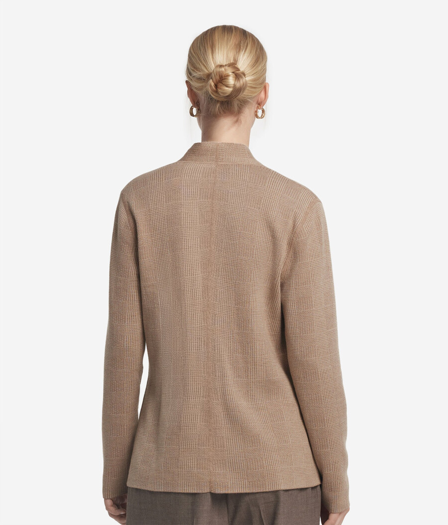 giacca reversibile in cashmere e cotone ultrafine