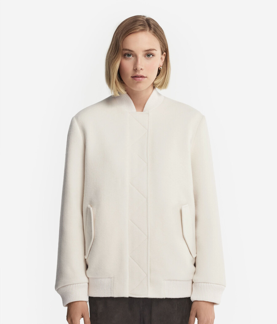 giacca bomber in cashmere