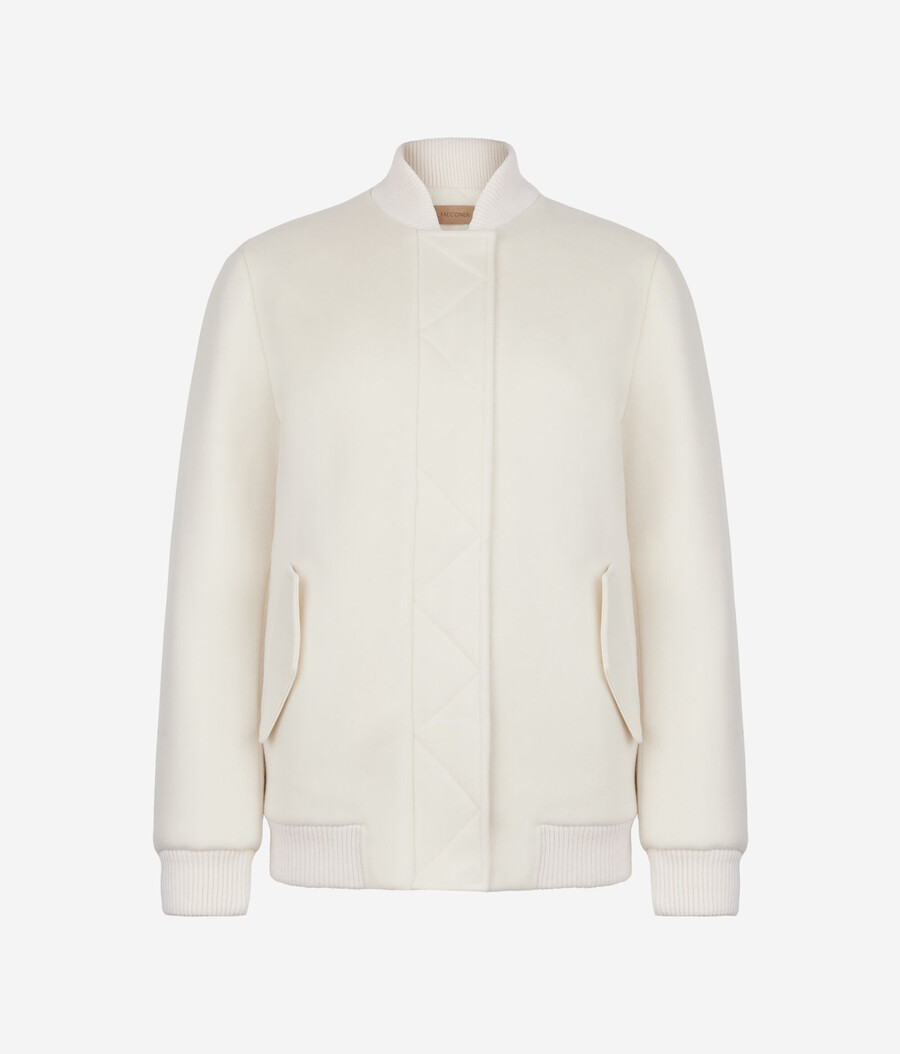 giacca bomber in cashmere